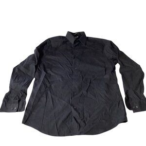 APT 9, Black, Long Sleeve, Dress Shirt, Size 16 1/2, 34/35